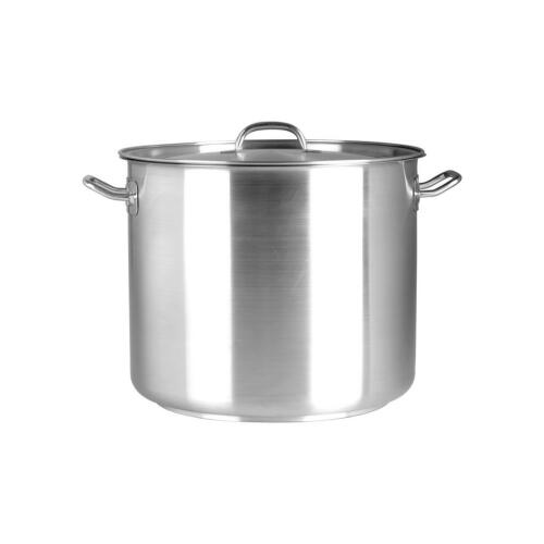 Stock Pot S/S 21.5L with Lid Chef Inox
