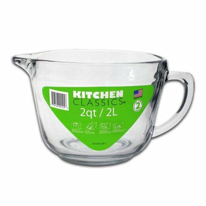 Glass Batter Bowl/Jug 2Ltr