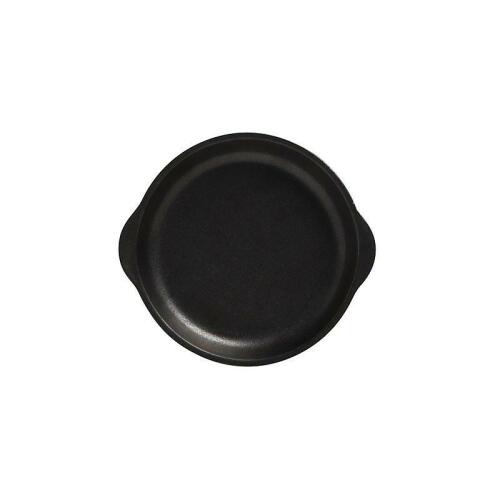 Plate W/Handle 15.5x17cm Black - Caviar