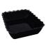 Scalloped Bowl 335x265x85 - Black Melamine