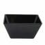 Square Bowl 30x30x11.5cm Black Melamine