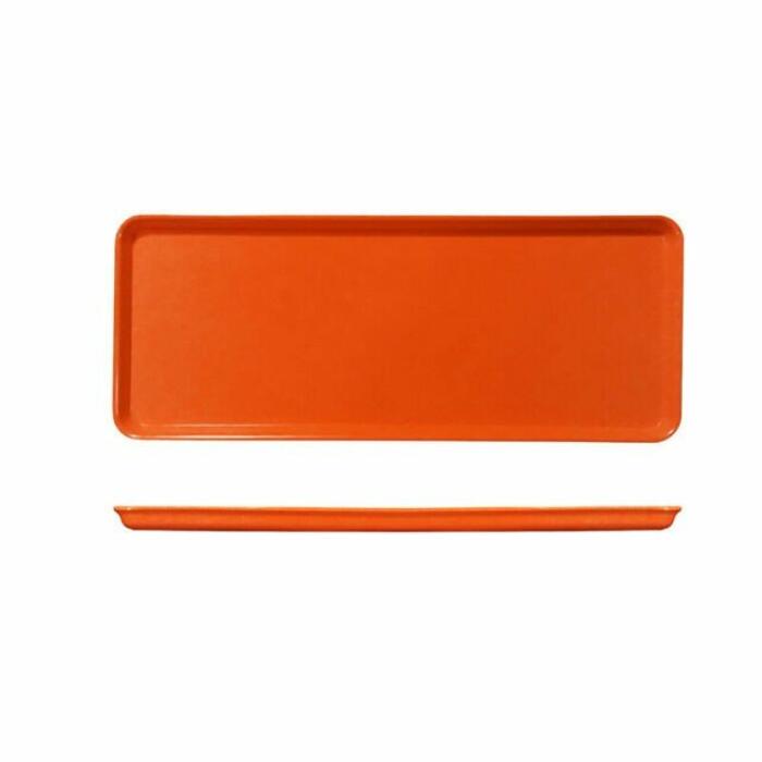 Tray 39x15cm Orange Melamine